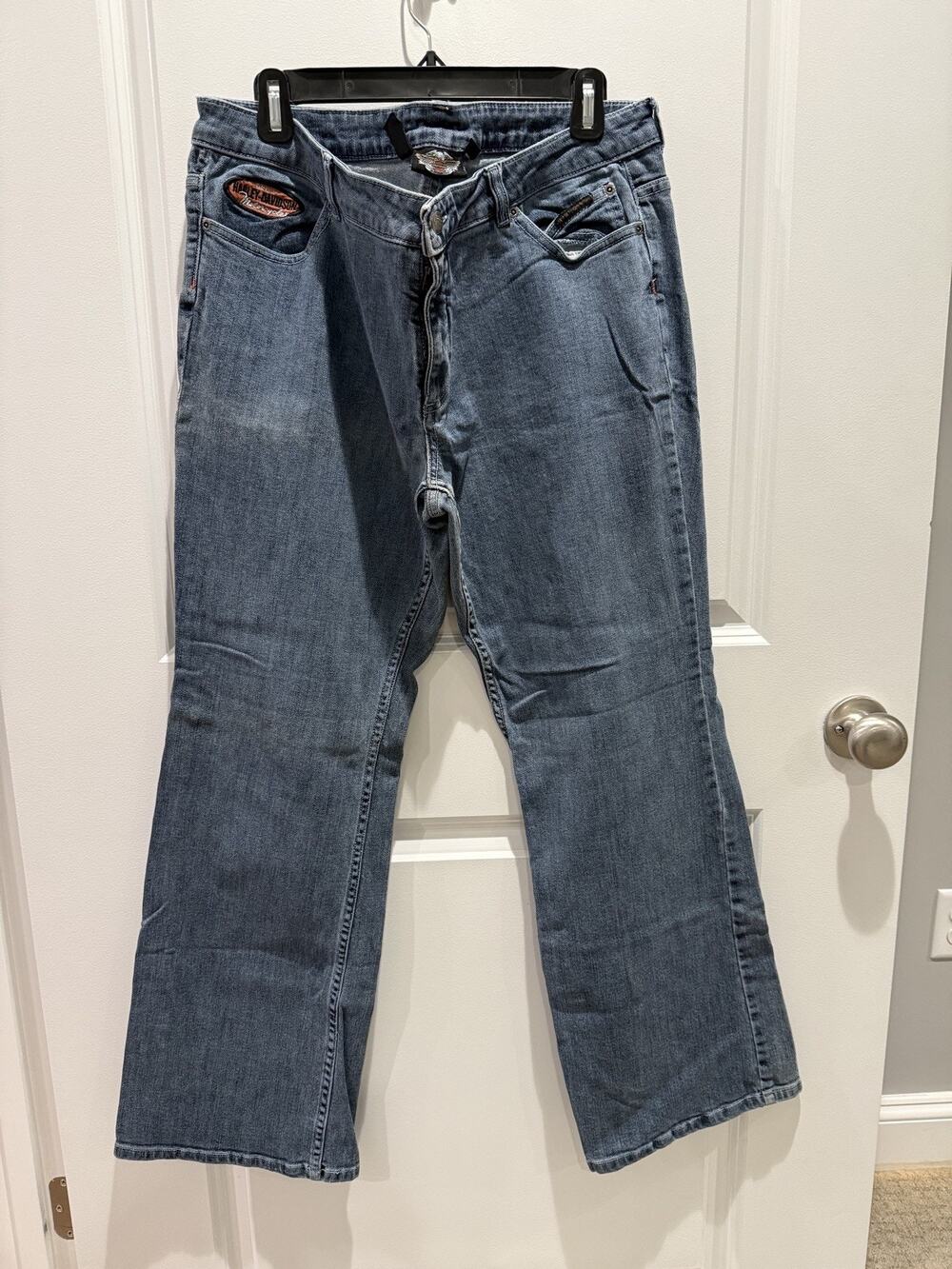 Harley-Davidson Jeans Womens 14 Bootcut Stretch Denim Motorcycle Biker Pants